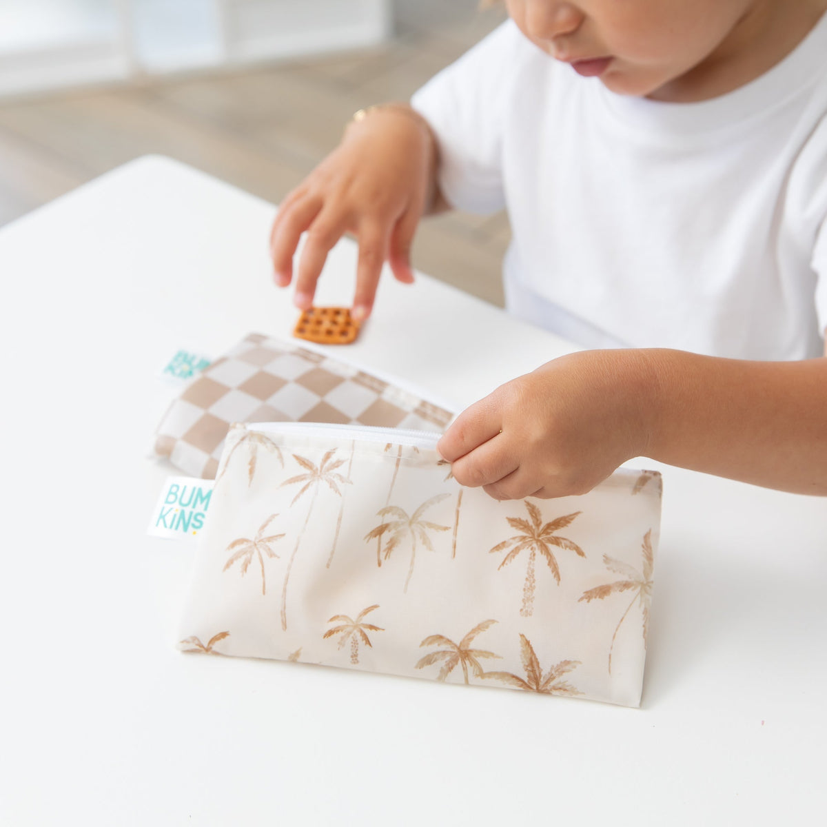 Reusable Snack Bag, Small 2 Pack: Palm Check | Bumkins