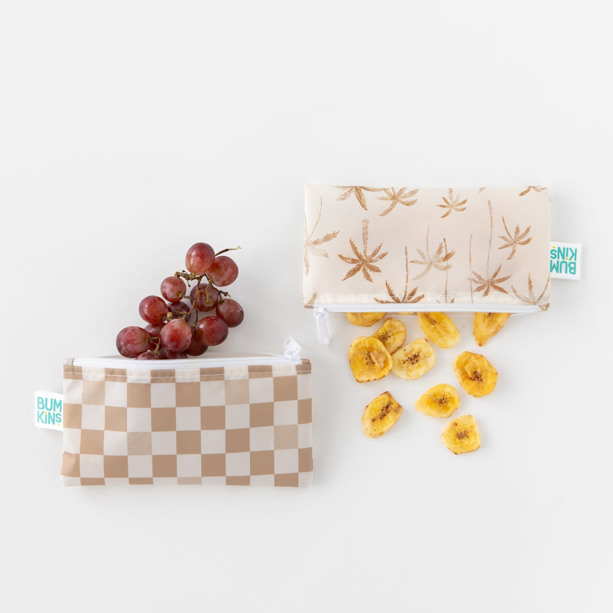 Reusable Snack Bag, Small 2 Pack: Palm Check | Bumkins