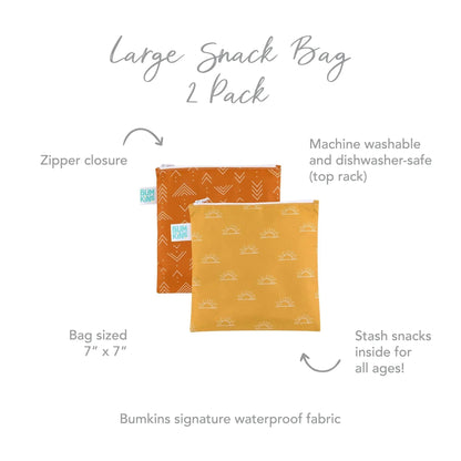 Reusable Chic Sun + Grounded Boho Print Sandwich Bag Set | Bumkins