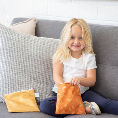 Reusable Chic Sun + Grounded Boho Print Sandwich Bag Set | Bumkins