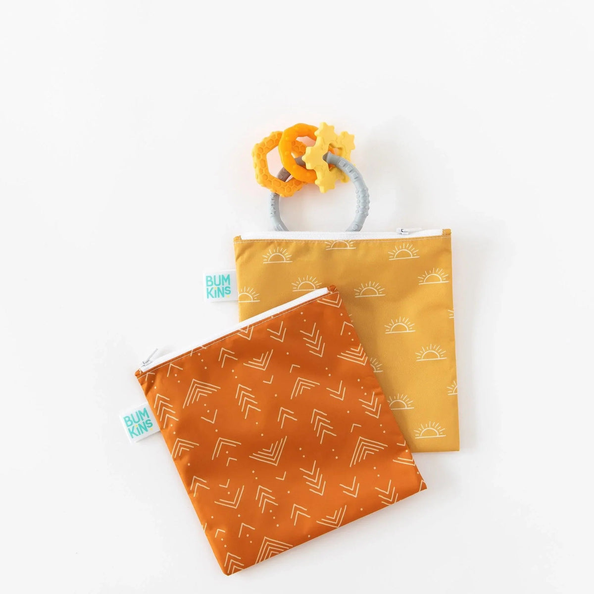 Reusable Chic Sun + Grounded Boho Print Sandwich Bag Set | Bumkins