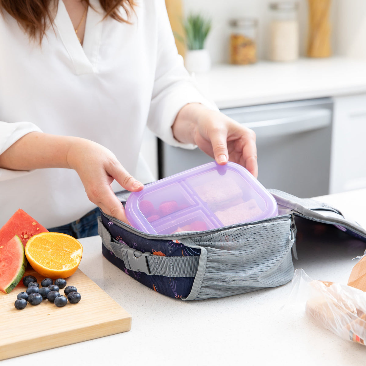Lunchbox Legends 6-Piece Set: Unicorns Purple Jelly | Bumkins