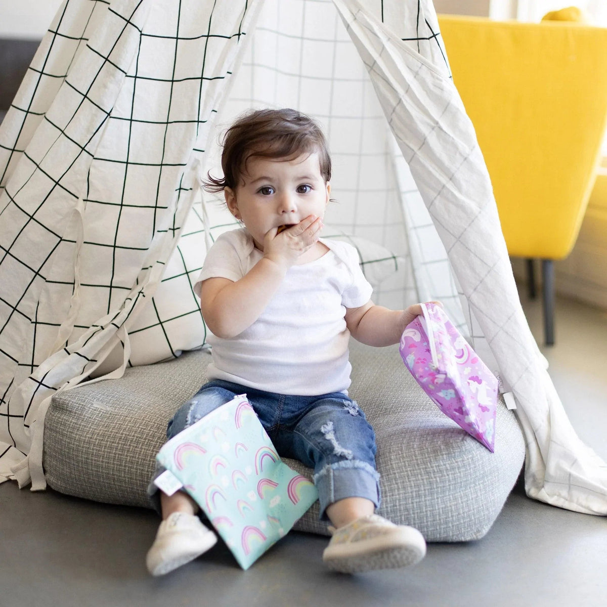 Reusable Sandwich Bags 2-pk, Waterproof Fabric, BPA Free, Eco-Friendly – Unicorns Baby | Bumkins
